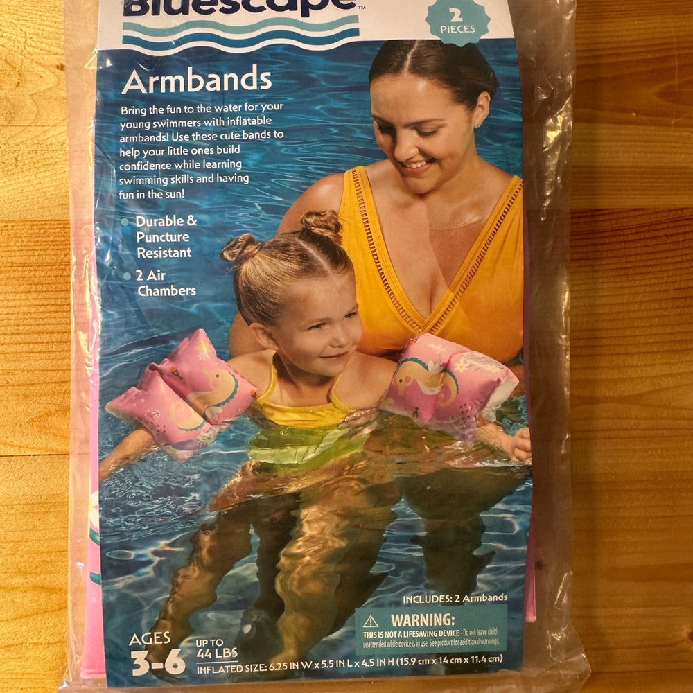 Inflatable armbands Ages 3-6 NIP